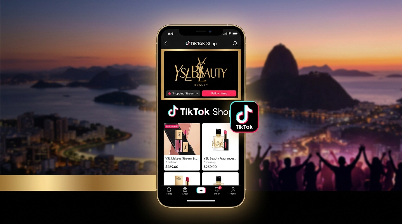 YSL Beauty agita o Rio para lançar TikTok Shop
