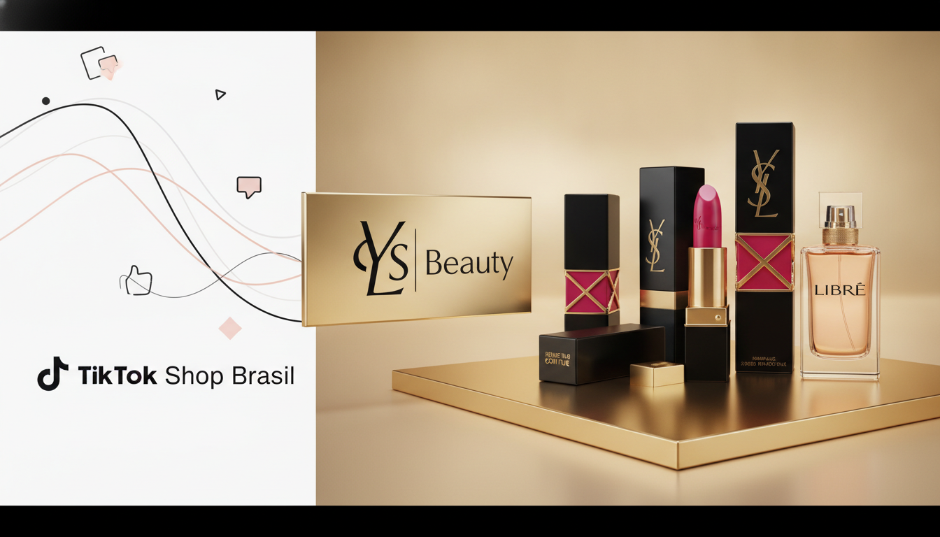 YSL Beauty chega ao TikTok Shop Brasil!