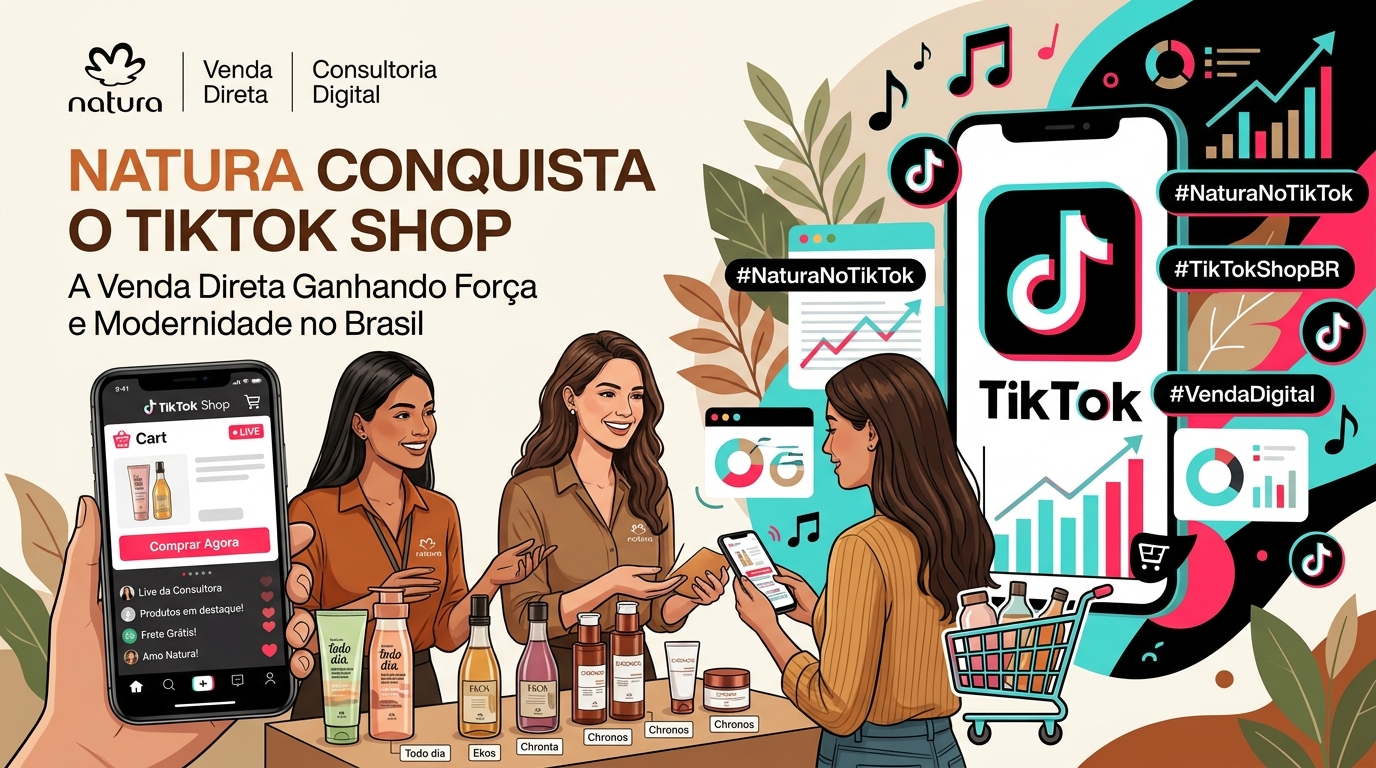 Natura: Venda Direta Ganha Força no TikTok Shop