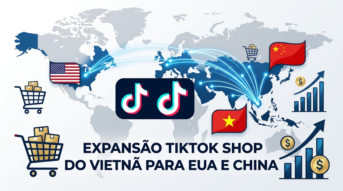 TikTok Shop: Vietnam expande vendas para EUA e China