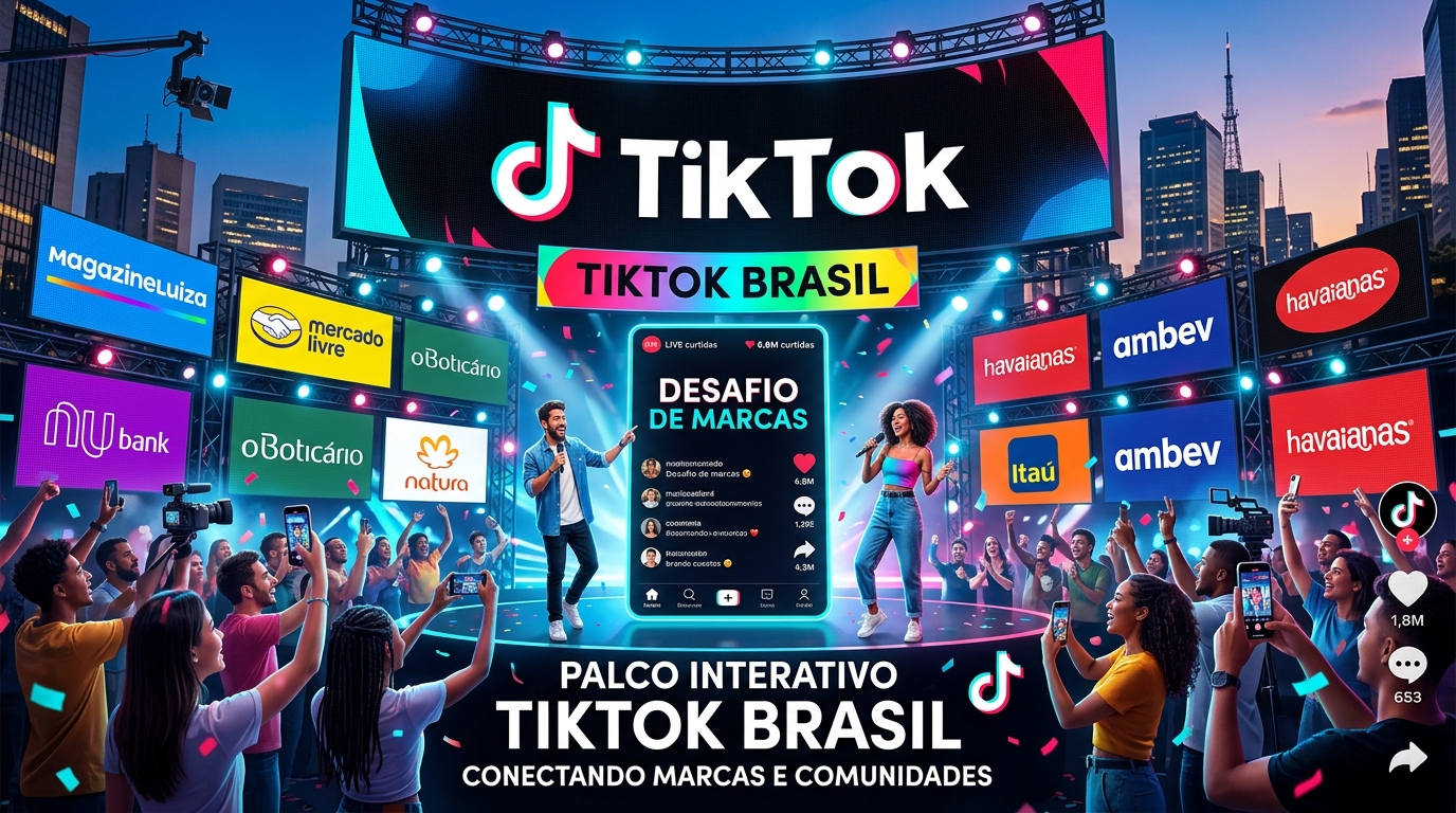 TikTok: Novo palco interativo com 8 marcas no Brasil