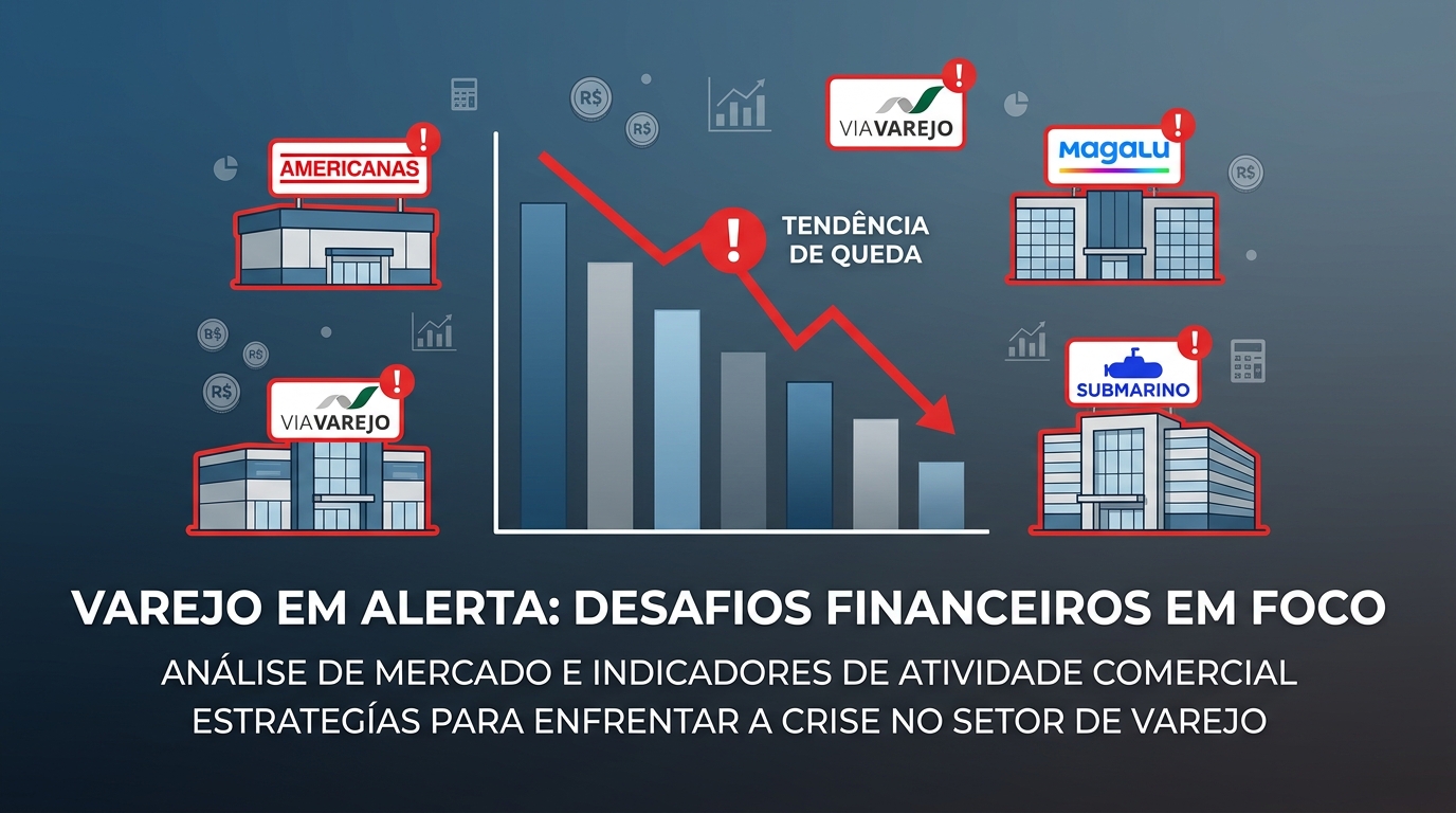 Varejo em Alerta: 12 Gigantes Enfrentam Desafios Financeiros