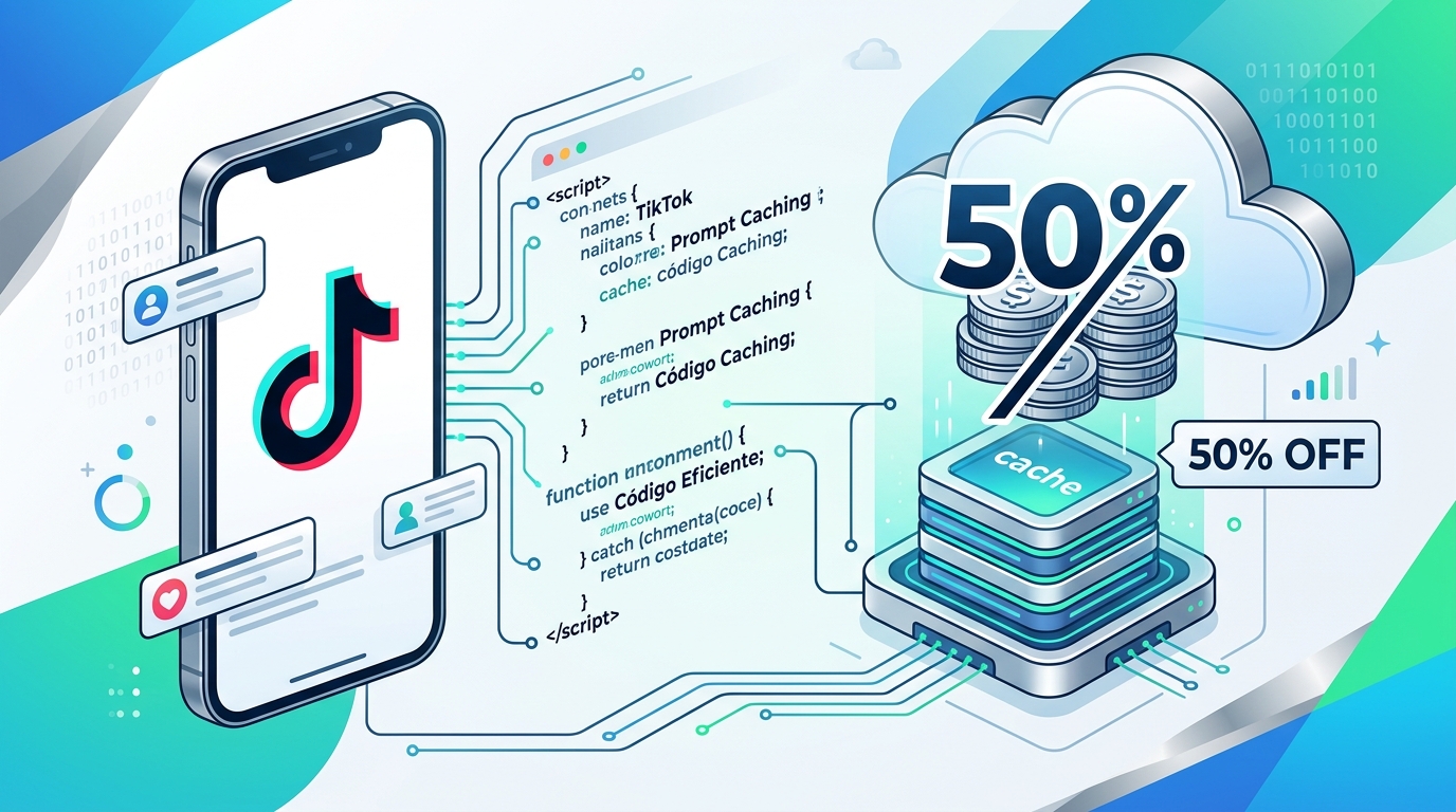TikTok Economiza 50% com Código Simples: Prompt Caching