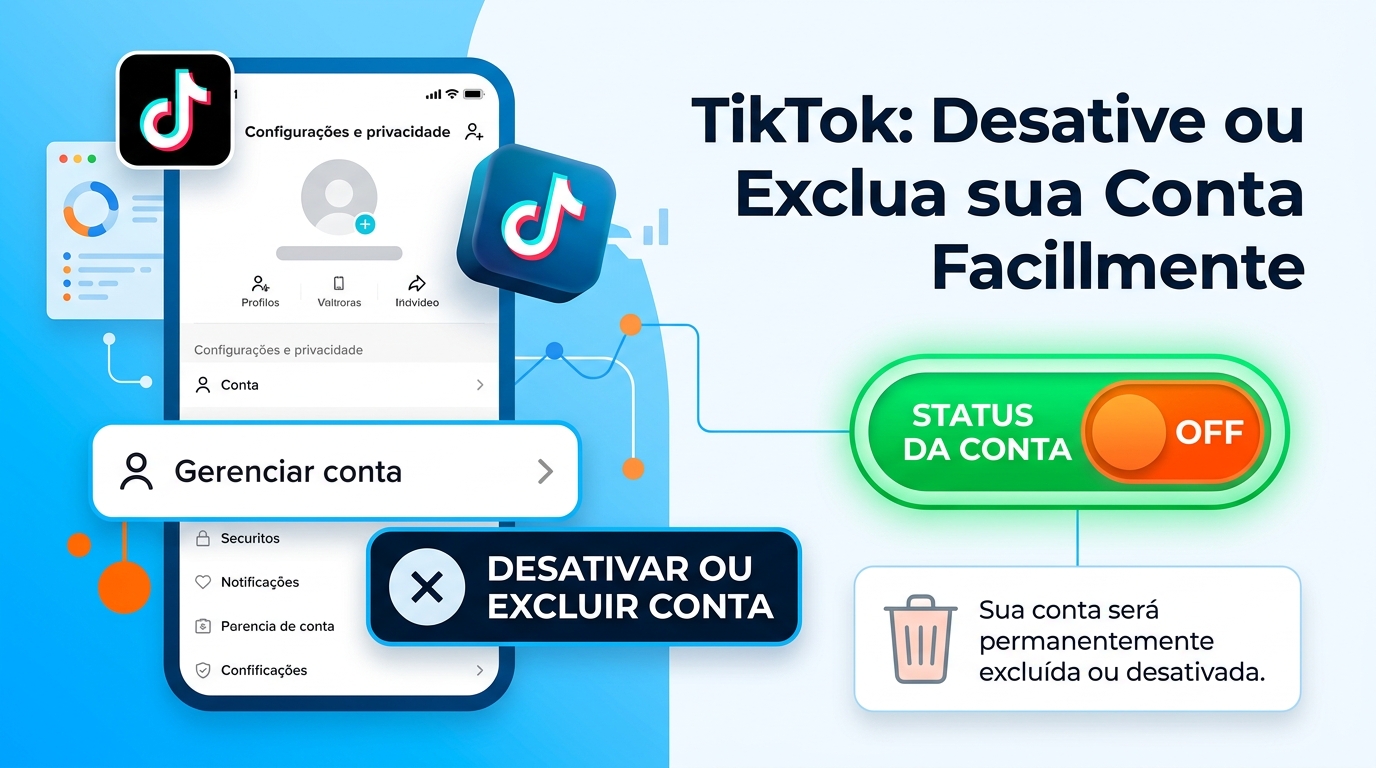 TikTok: Desative ou Exclua sua Conta Facilmente