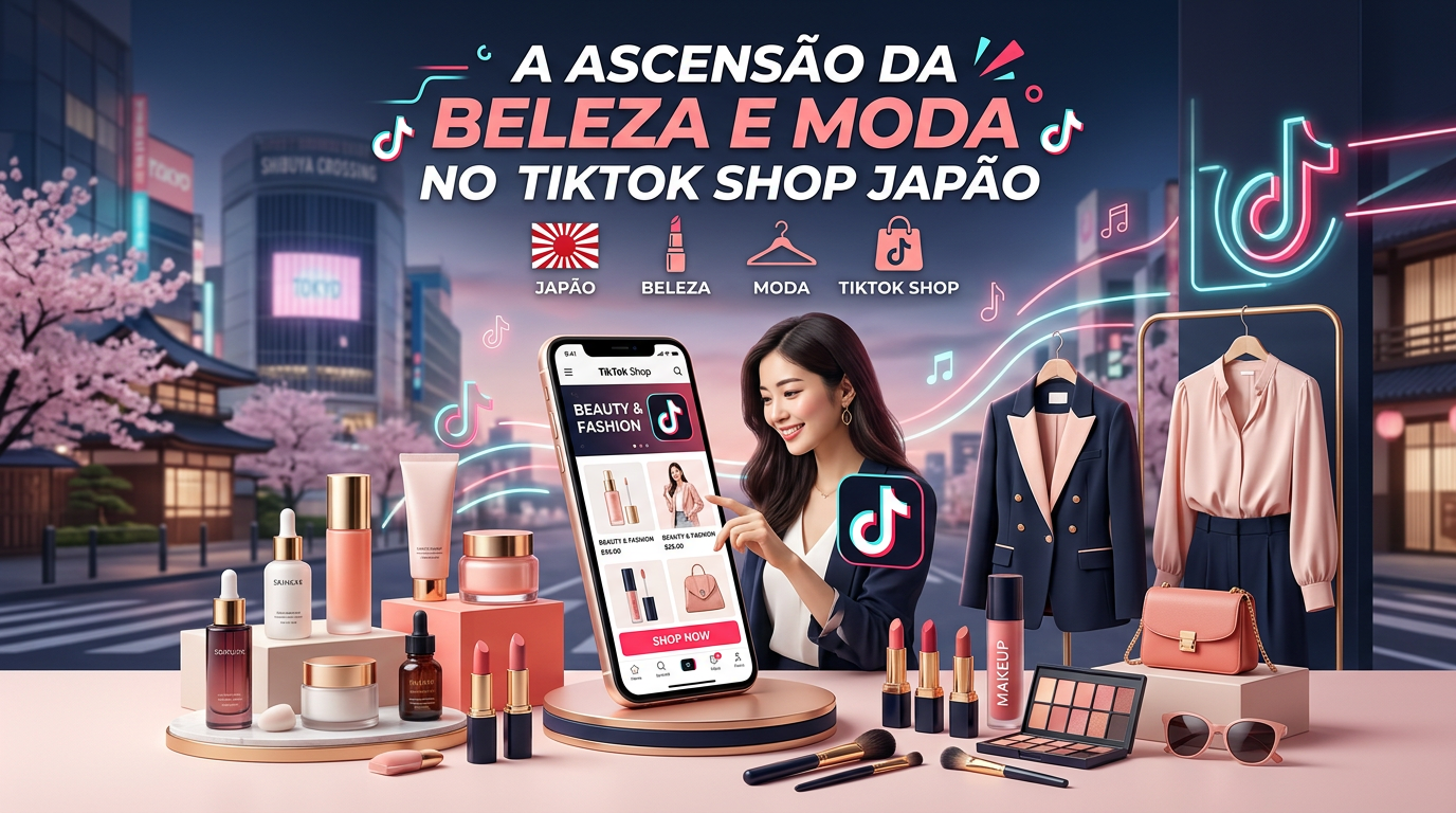 TikTok Shop no Japão: Beleza e Moda em Alta Ascensão