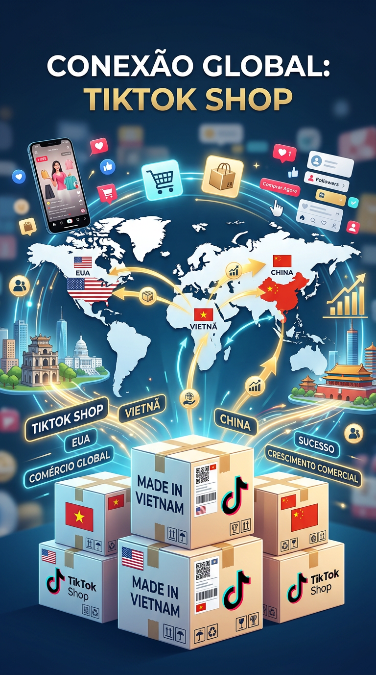 TikTok Shop: Produtos do Vietnã para EUA e China