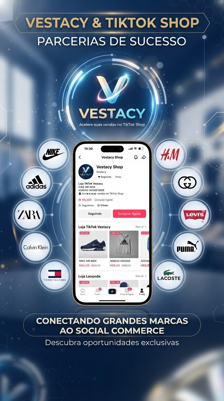 Vestacy chega ao TikTok Shop com grandes marcas