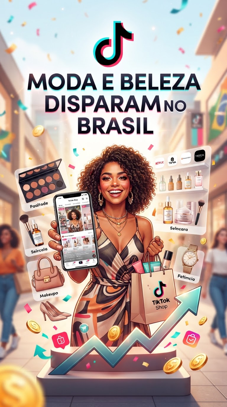 TikTok Shop: Moda e Beleza Disparam no Brasil