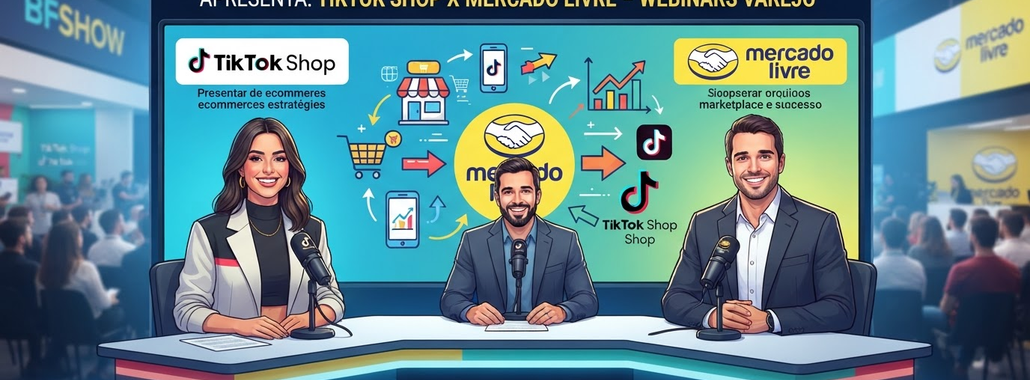 BFSHOW: TikTok Shop e Mercado Livre em Webinars para o Varejo