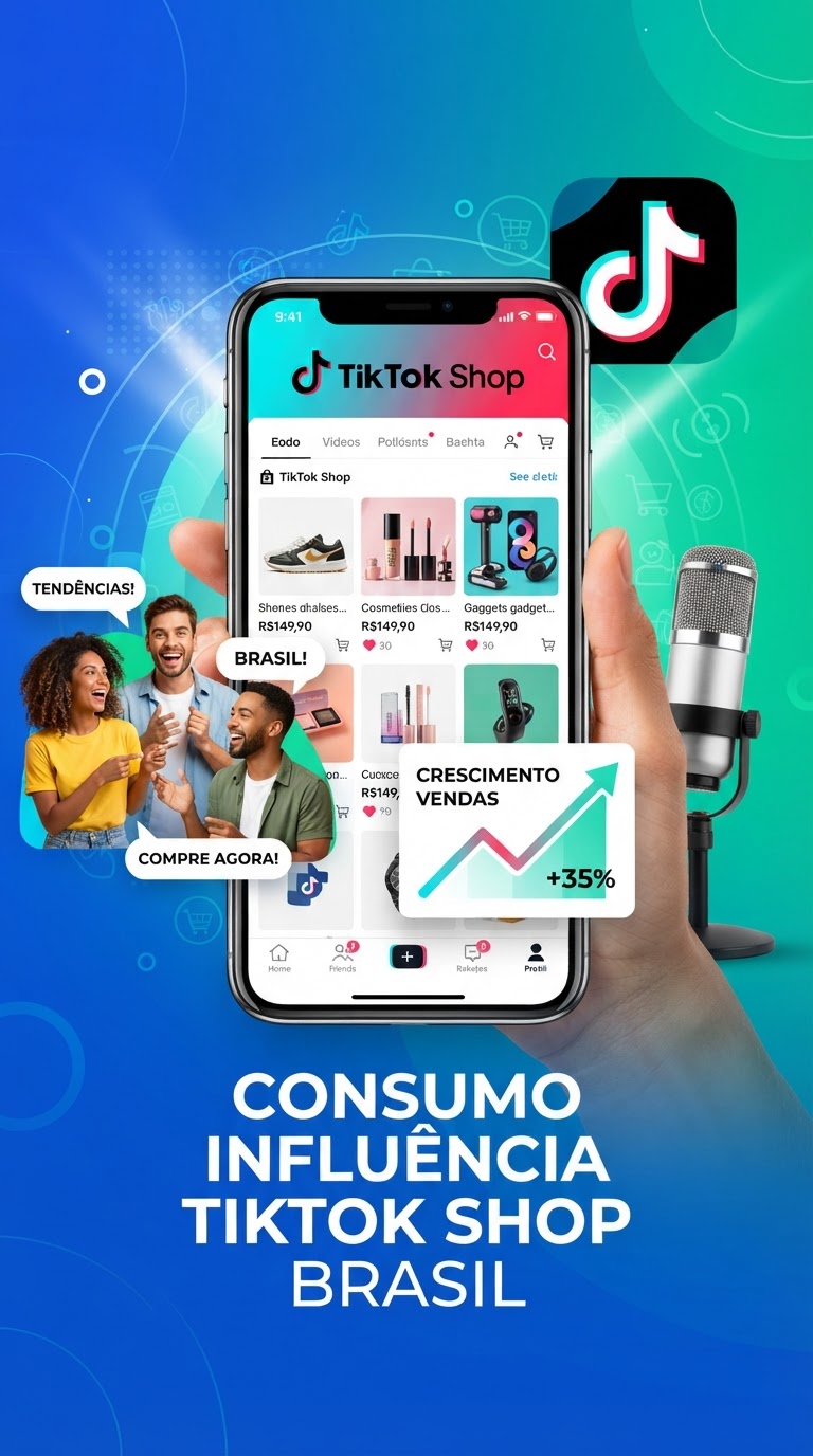 TikTok Shop Dispara: Influência Molda o Consumo Brasileiro