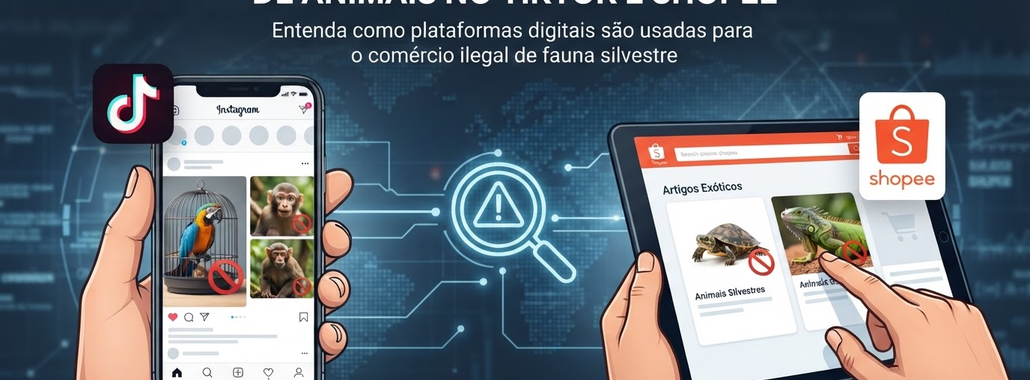 TikTok e Shopee: Alerta sobre Tráfico Ilegal de Animais