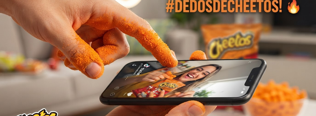 Cheetos inflama o TikTok com campanha "Dedos de CHEETOS"