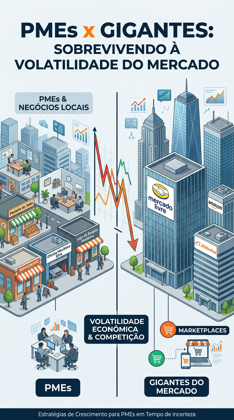 Marketplaces: PMEs contra gigantes e a volatilidade econômica
