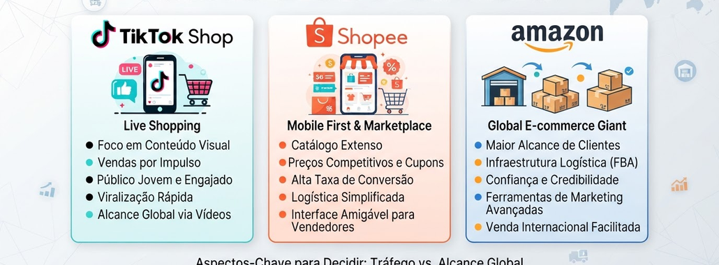 Plataformas de Venda: TikTok Shop, Shopee e Amazon valem a pena?