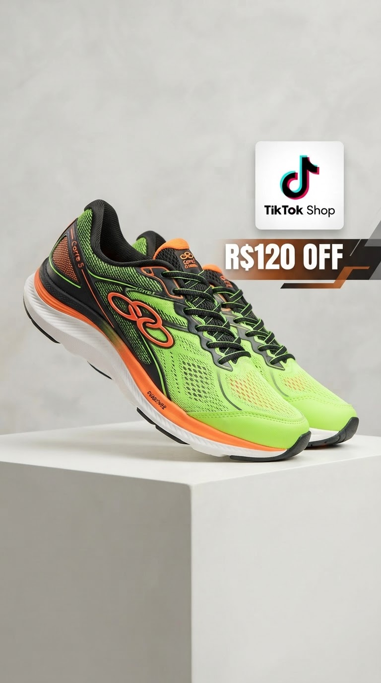 Tênis Olympikus Corre 5 com R$120 OFF no TikTok Shop!