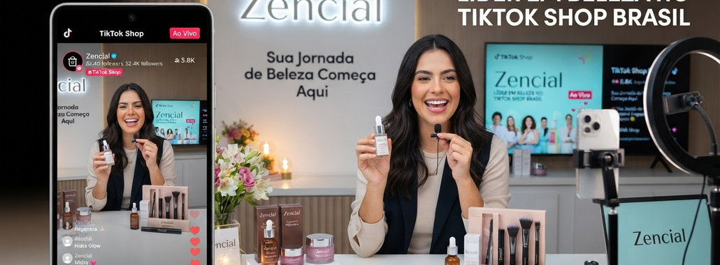 Zencial: Líder de Beleza no TikTok Shop Brasil