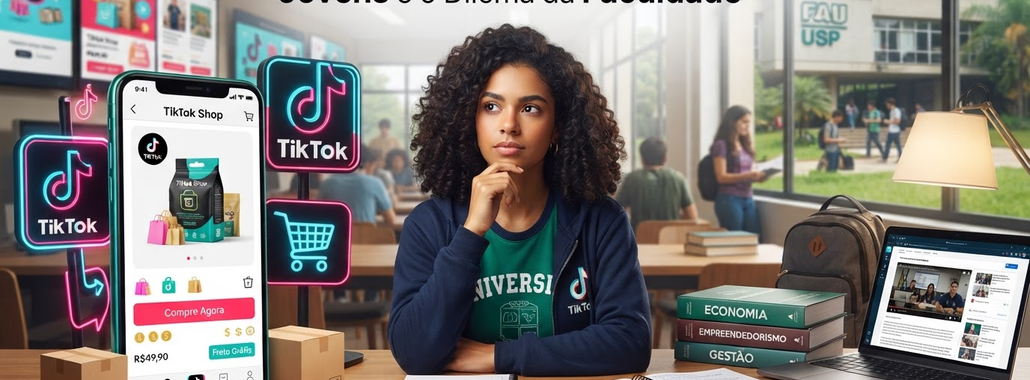 TikTok Shop: Jovens e o Dilema da Faculdade