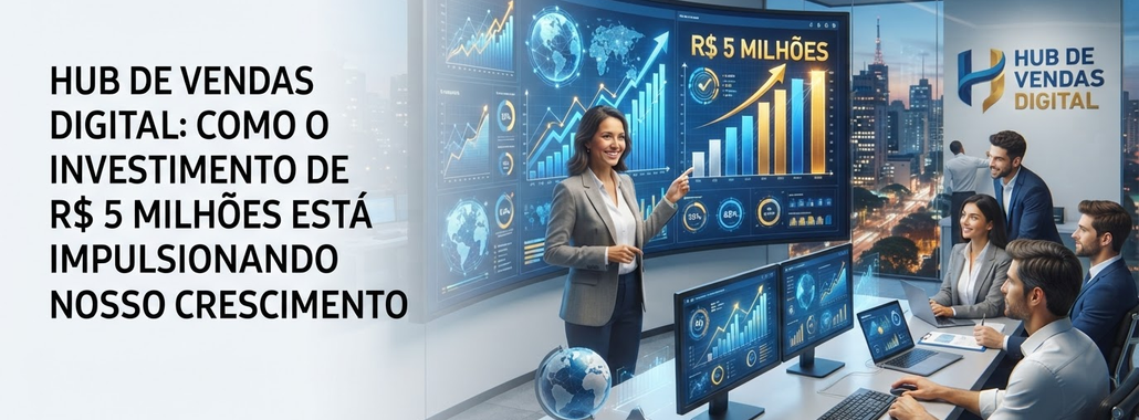 Investimento de R$ 5 Milhões Impulsiona Hub de Vendas Digitais