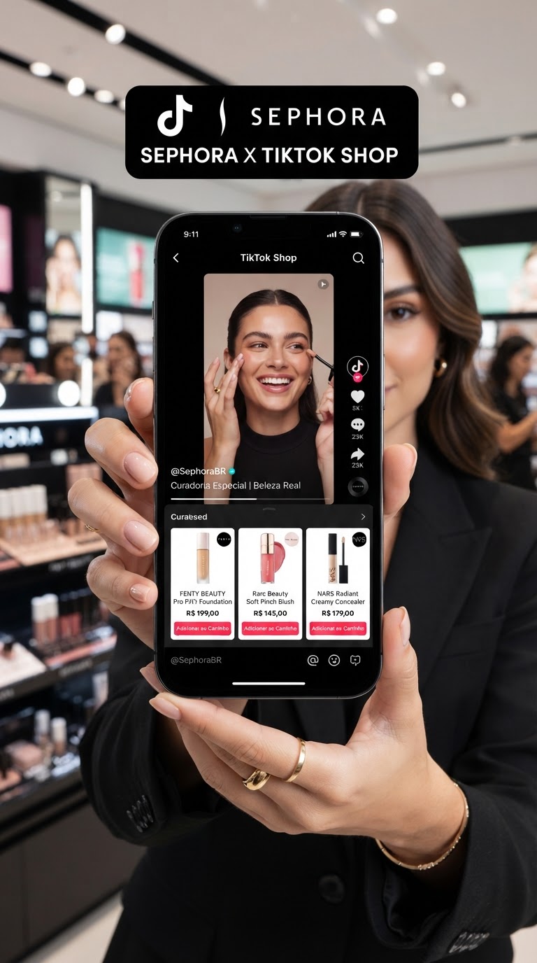 TikTok Shop: Sephora revoluciona com curadoria