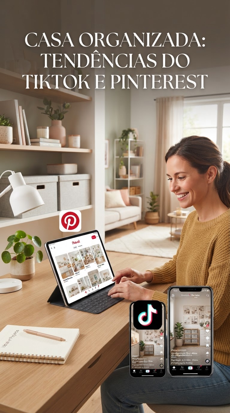 TikTok e Pinterest: Casa Organizada Vira Tendência