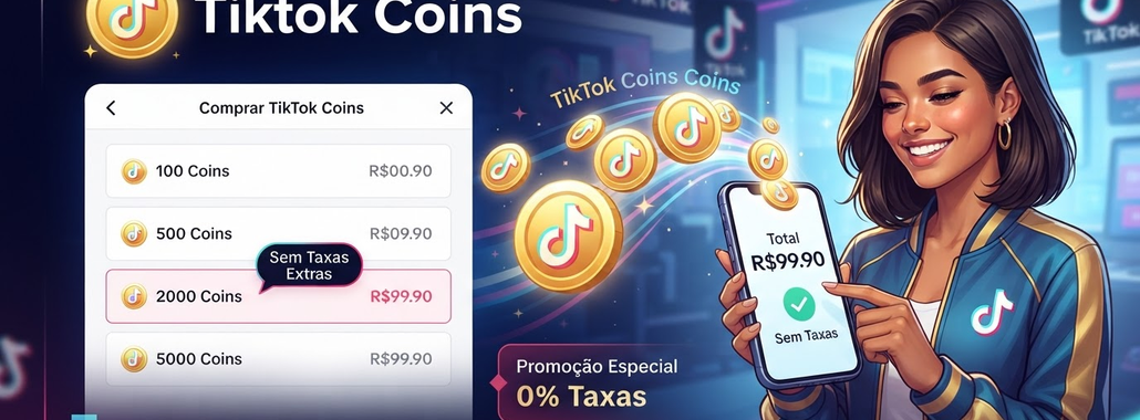 TikTok Coins: Saiba como comprar sem taxas extras