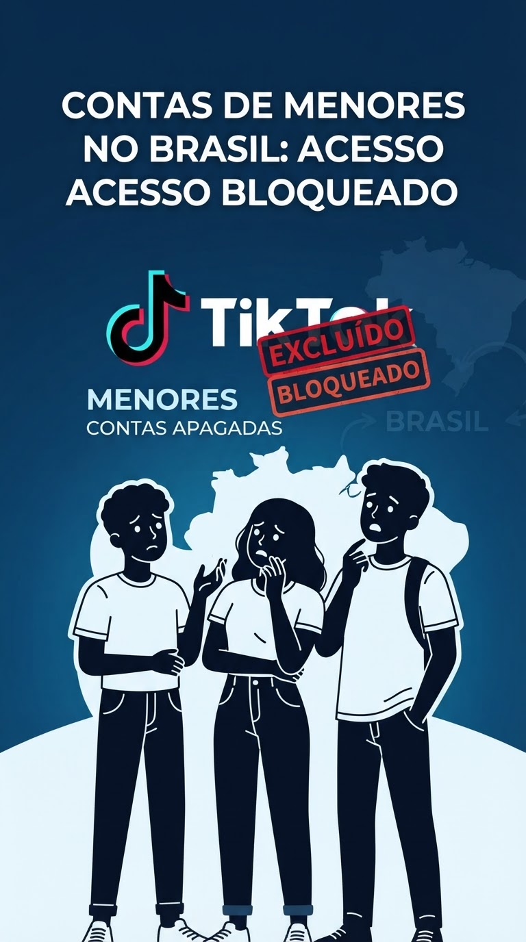 TikTok: Milhões de Contas de Menores Apagadas no Brasil