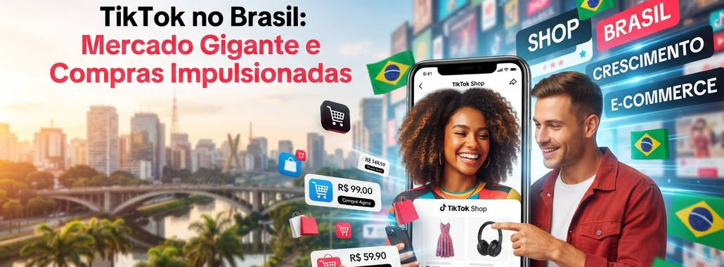 TikTok no Brasil: Mercado Gigante e Compras Impulsionadas