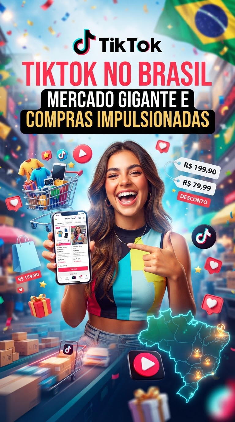 TikTok no Brasil: Mercado Gigante e Compras Impulsionadas