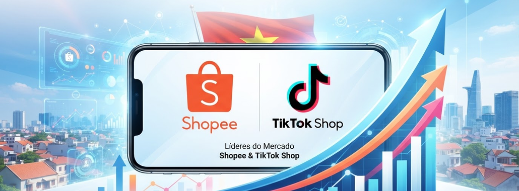 Shopee e TikTok Shop dominam e-commerce vietnamita