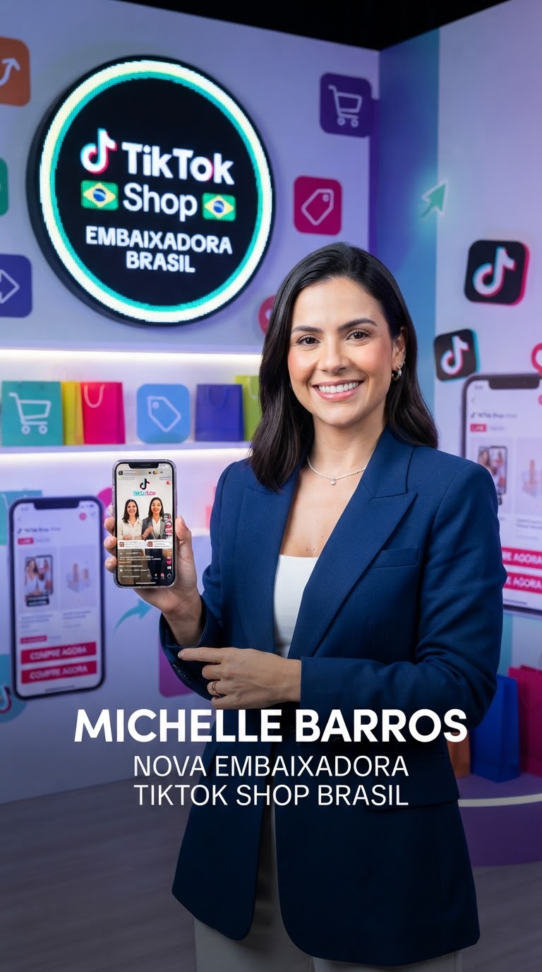 Michelle Barros: Nova Embaixadora do TikTok Shop no Brasil