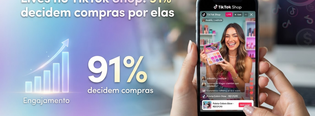 Lives no TikTok Shop: 91% decidem compras por elas