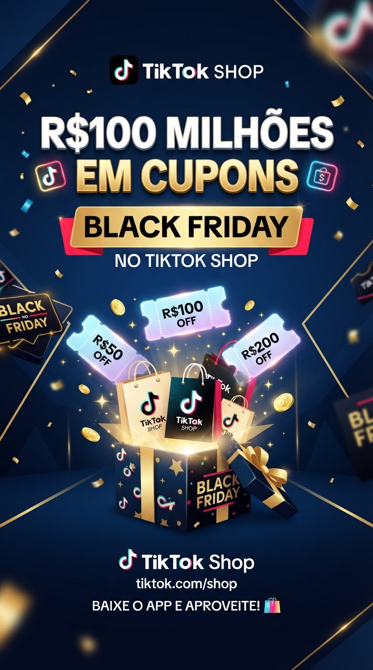 TikTok Shop: R$100 Milhões em Cupons na Black Friday