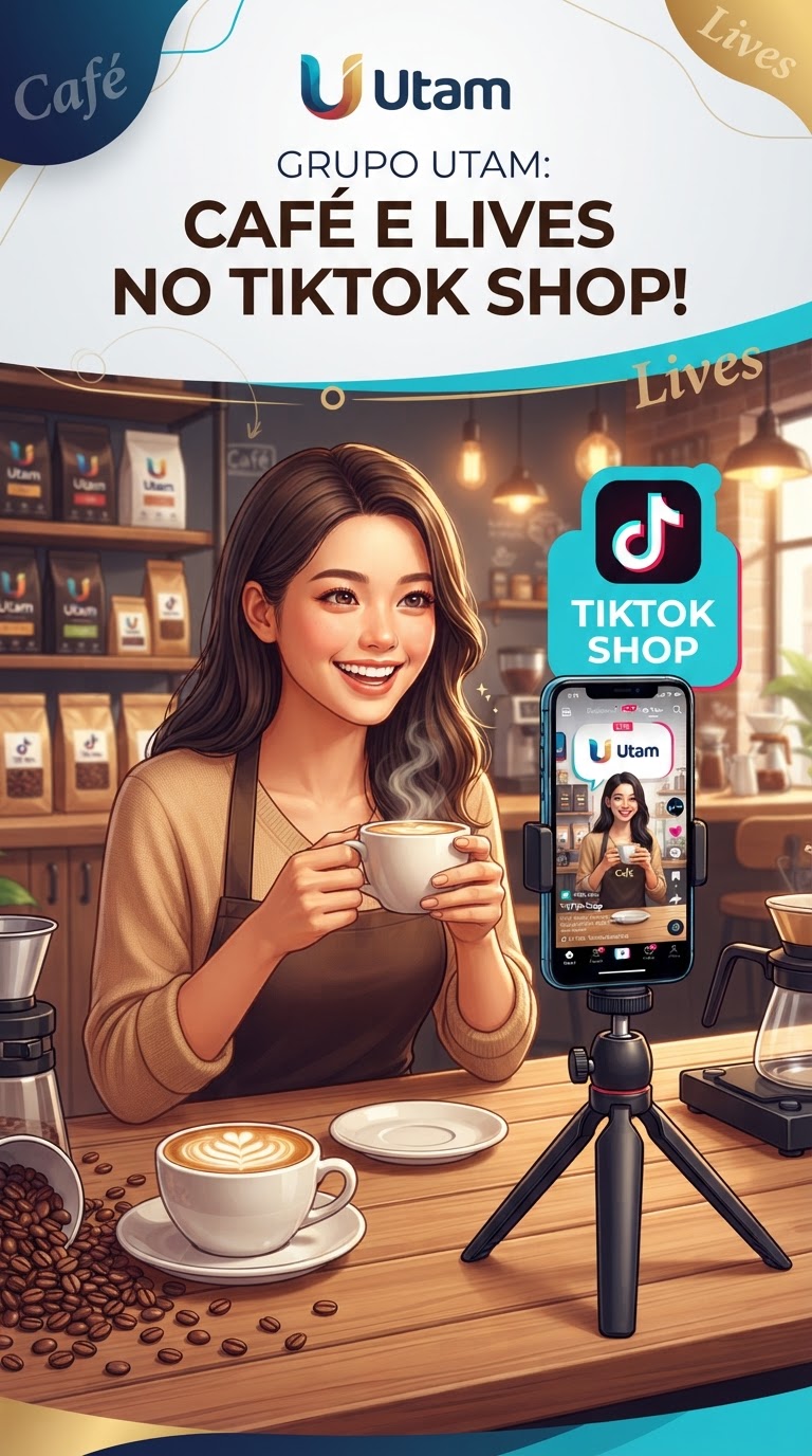 Grupo Utam: Café e Lives no TikTok Shop!