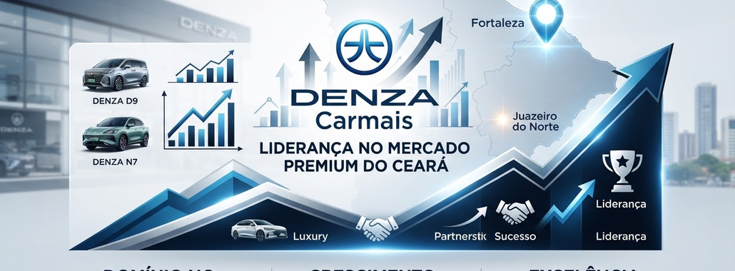 DENZA Carmais Domina o Ceará com 50% do Mercado Premium