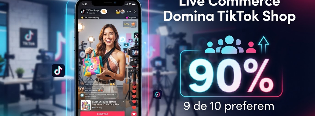 Live Commerce Domina TikTok Shop: 9 de 10 preferem