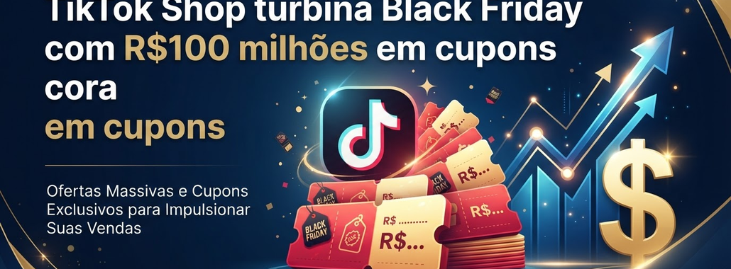TikTok Shop turbina Black Friday com R$100 milhões em cupons