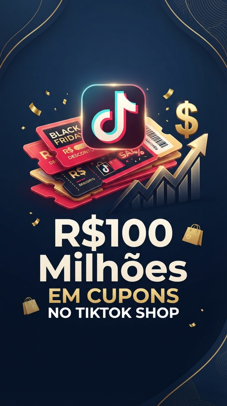 TikTok Shop turbina Black Friday com R$100 milhões em cupons
