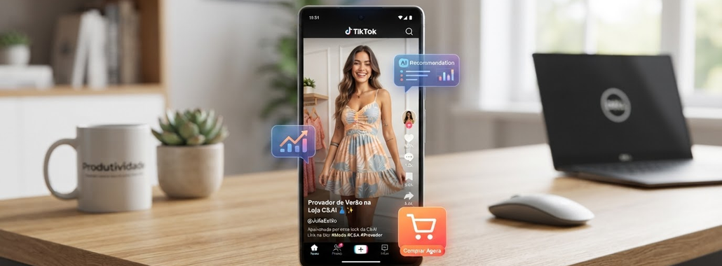 TikTok com IA: Compre sem sair do vídeo