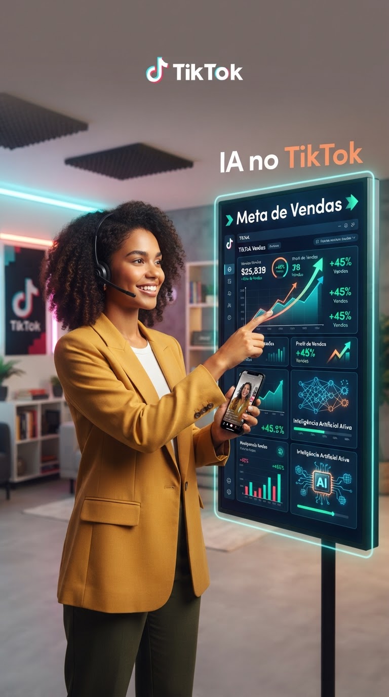 IA no TikTok: Criador Revela Meta de Vendas